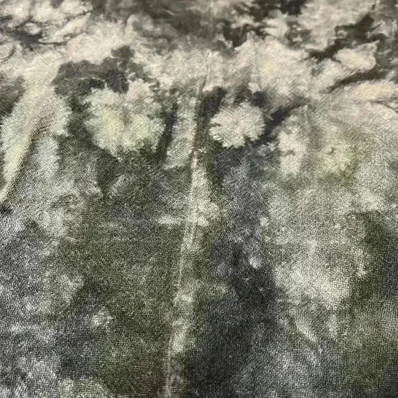 Tie Dye Keyhole Tunic Top Lagenlook Linen Blouse “Oh my Gauze” Grey Natural Boho - Picture 4 of 11